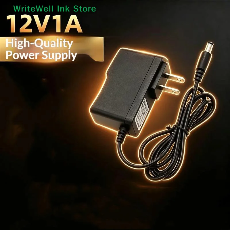 [FOA]12V 1A Power Adapter AC DC Charger US Plugs Safety Protection Power Supply For LED Strip Router CCTV Camera[FOA]