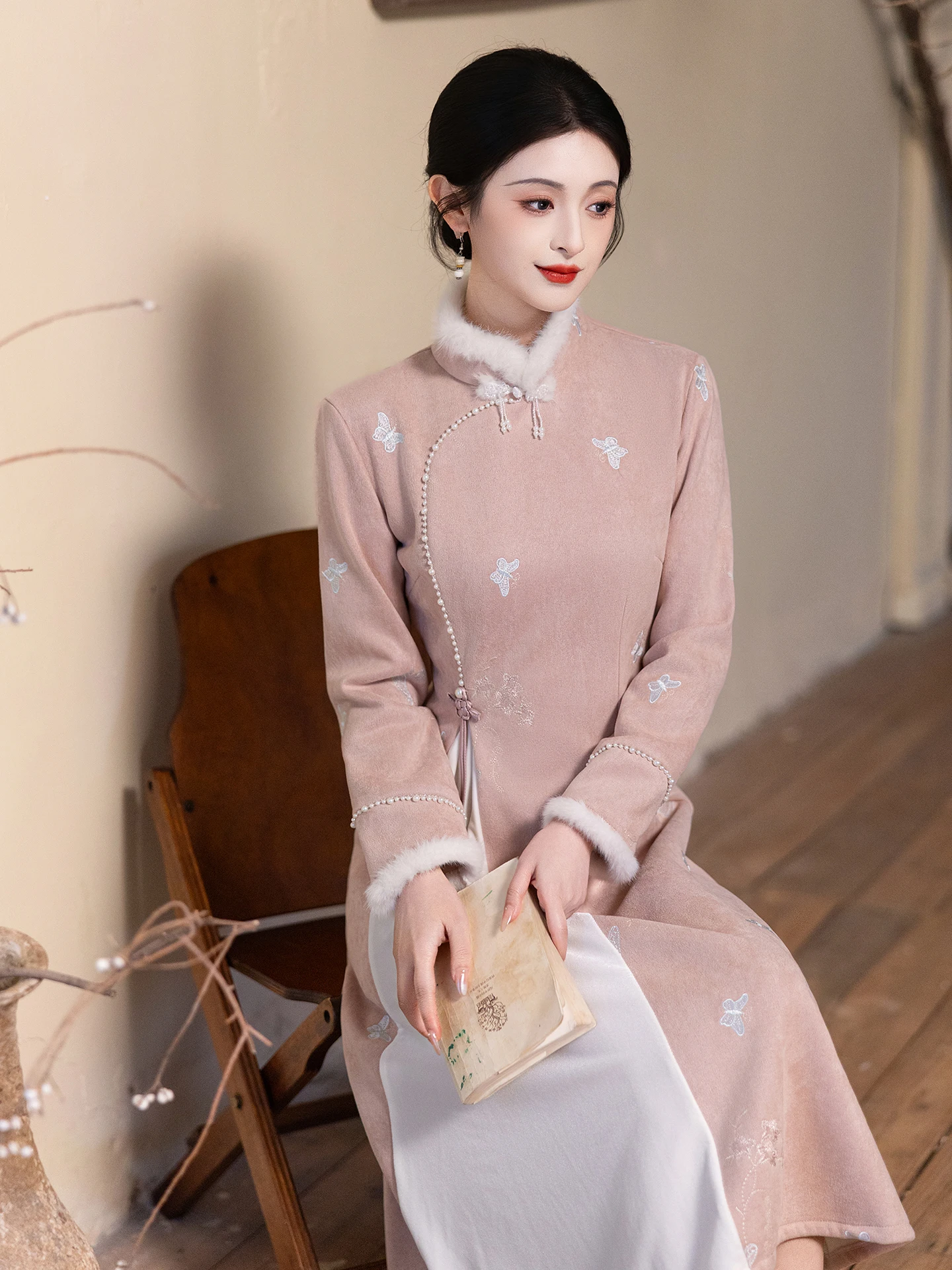 cappotto-odile-fro-rosa-thiened-fce-winter-new-chinese-sle-national-trend-dr-fidanzamento-retro-uso-quotidiano