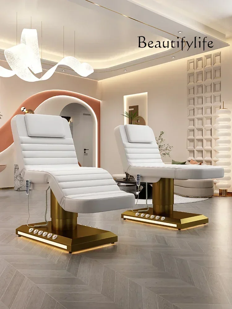 Cama Facial de alta gama, cama Dental de elevación eléctrica, cama de fisioterapia, salón de belleza, Camilla Para Tatuar, Lettino Estetista