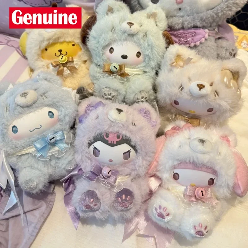 

Оригинальный 100% персонаж Sanrio Fox Island Series, виниловая глухая коробка Cinnamoroll Kuromi Pompompurin, загадочный кулон, мелодия, игрушка в подарок