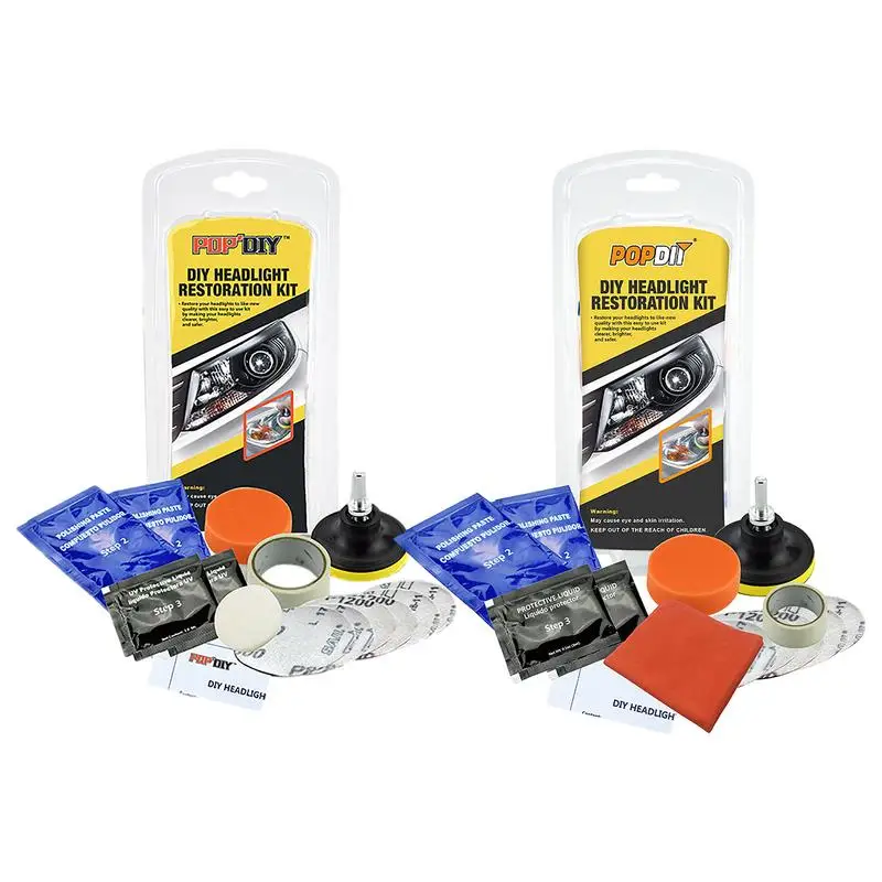 

Car Headlight Restoration Kit Brightener Headlamp Scratch Repair Liquid Paste Auto Refurbishing Agent Car Wash & Maintenance