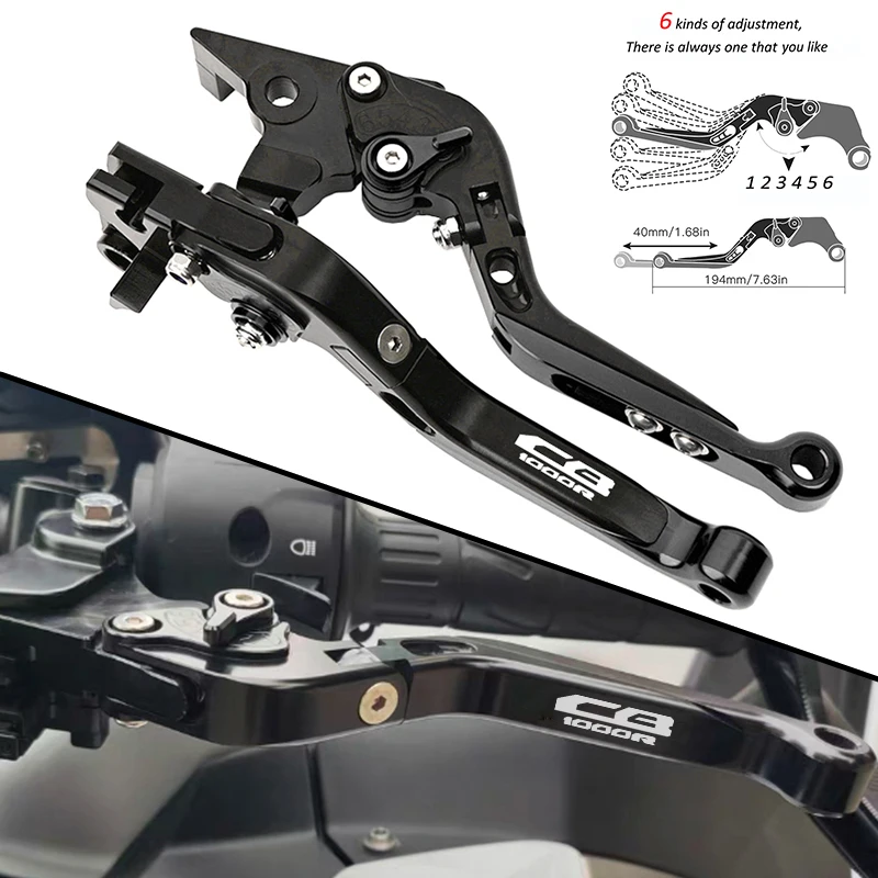 

For Honda CB 1000R/CB1000R 2008-2016 Motorcycle Accessories Adjustable Folding Brake Clutch Levers Handlebar Grips Handle Lever