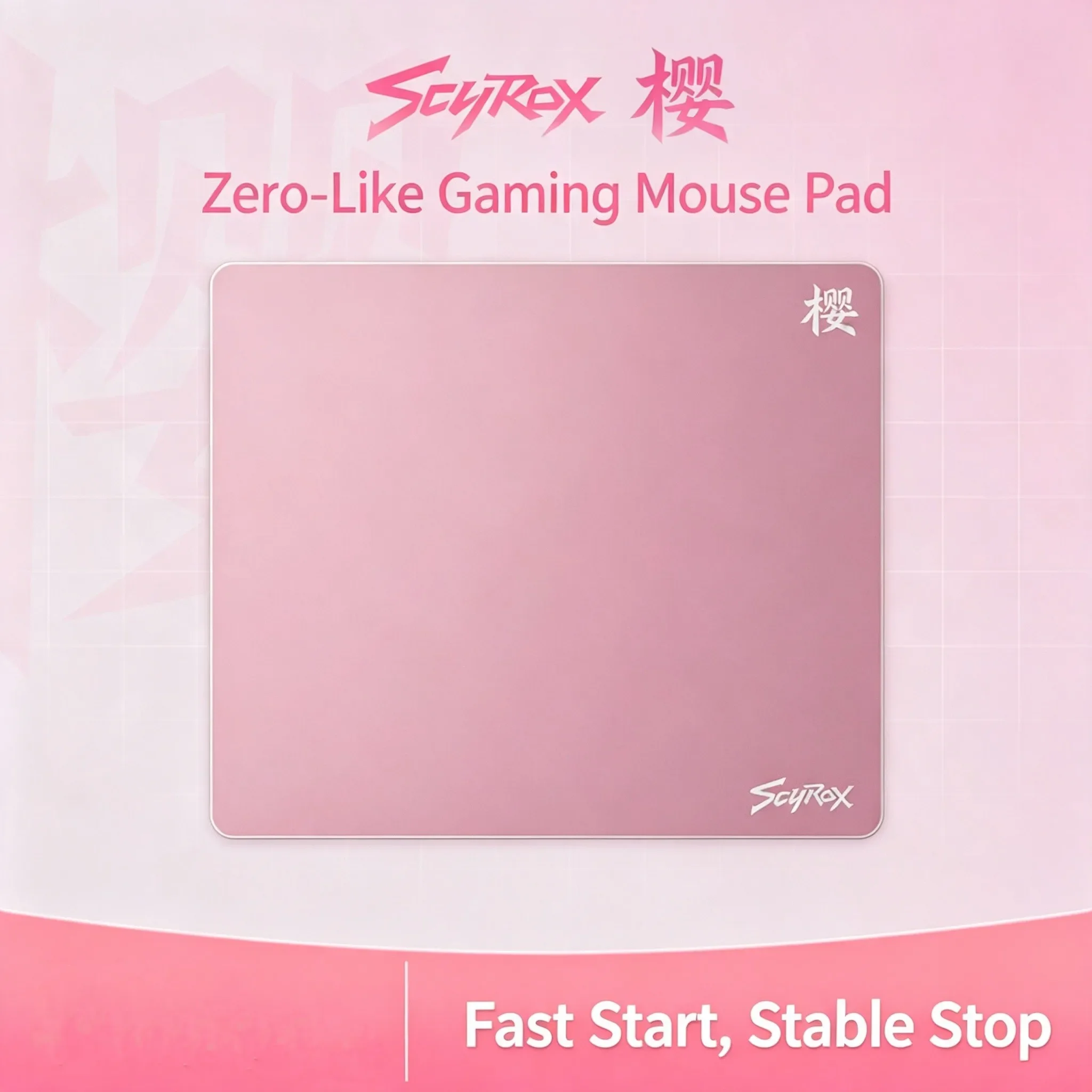 Scyrox Sakura Zero-Like Balanced Gaming Mouse Pad Neutral Control for FPS CS2 Valorant Esports PC Accessories Gift