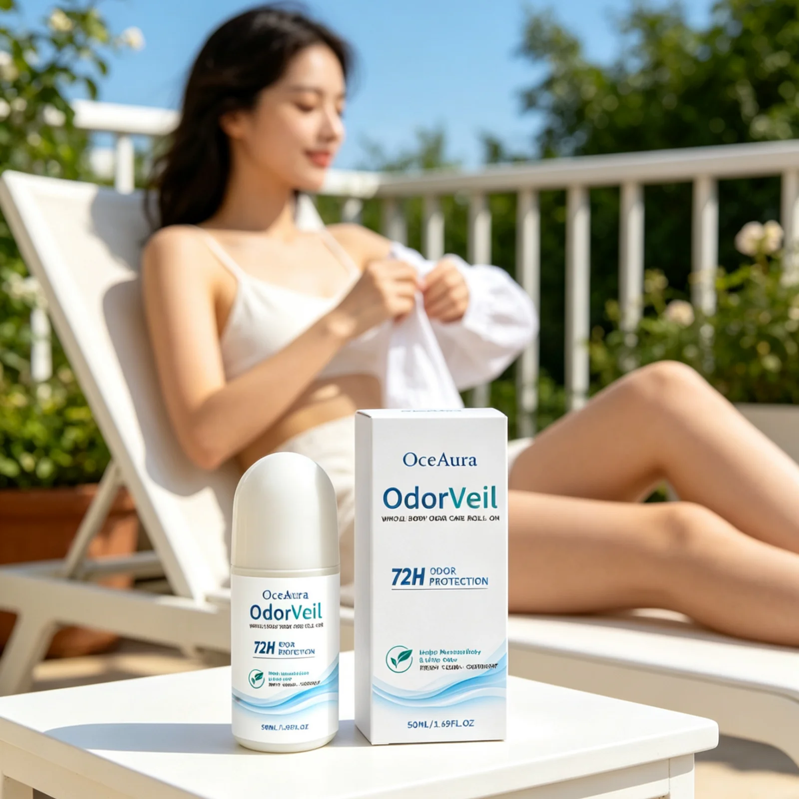 OceAura Roll on Deodorant Long Lasting Odor Protection Fresh Fragrance Odor Control Smooth Application Refreshing Body Deodorant