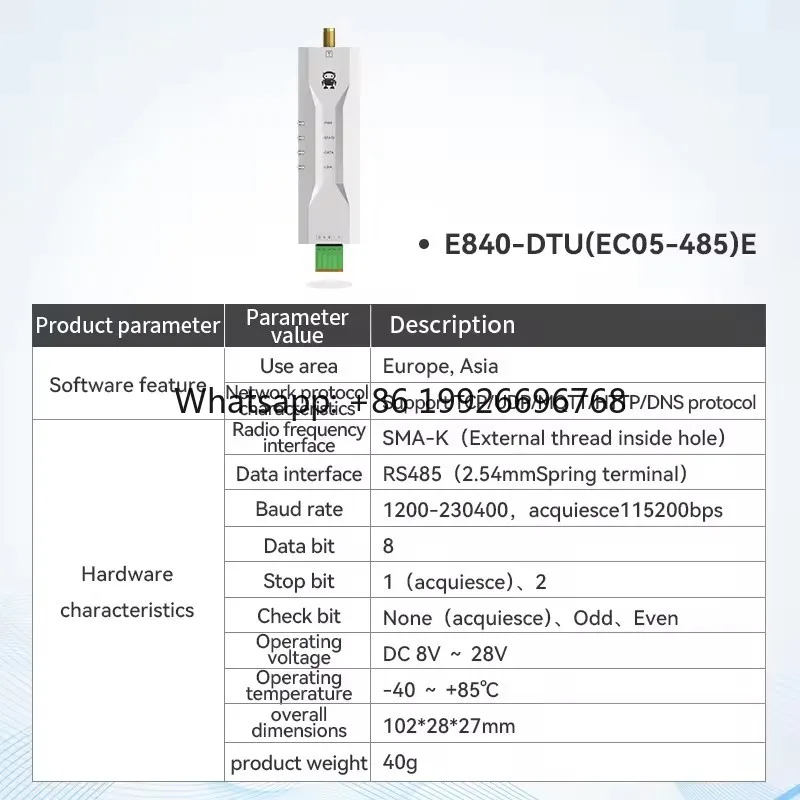 ebyte-odm-e840-dtu-ec05-485-e-v2-iot-4g-cat1-lteルーターモデム-rs485ゲートウェイ-ワイヤレスモジュール-透明伝送-4g-cat1-dtu