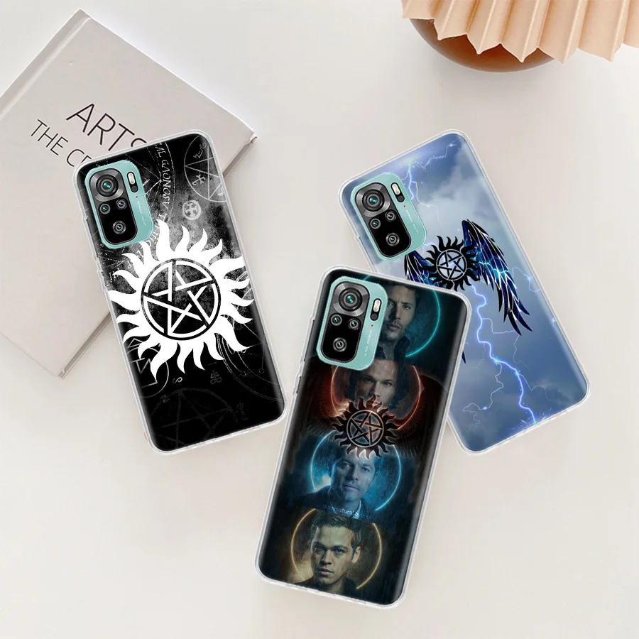 Supernatural Symbol Phone Case For Xiaomi Poco X6 X5 X4 F4 GT X3 NFC Pro 5G M5 M5S M4 M3 F5 F3 F2 F1 Mi Note 10 Lite Clear Cover