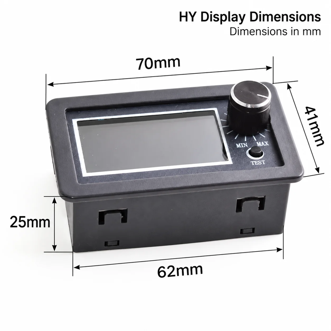 External LCD Current Display Panel with 3m Cable for HY and MY Laser Power Supplies Current Adjustment Knob and Test Button Kit