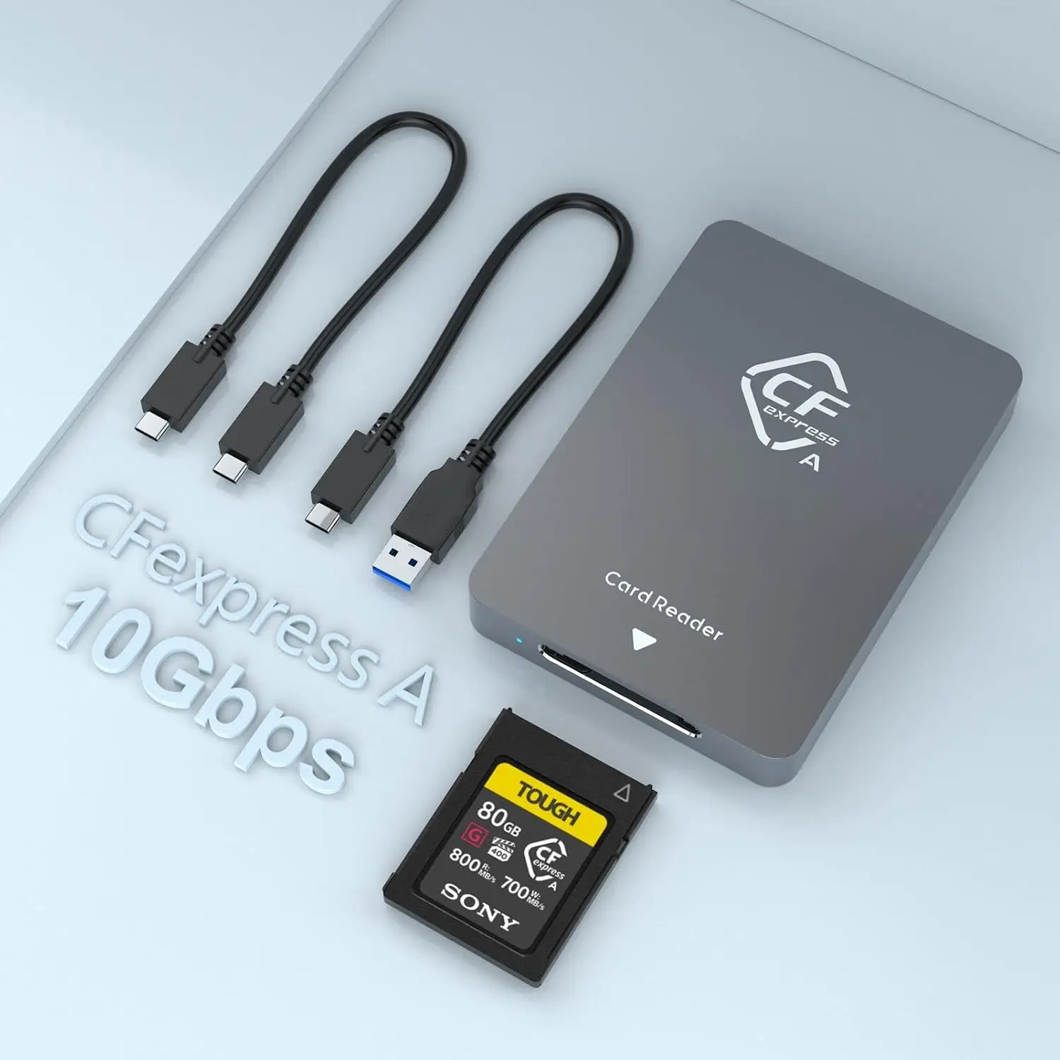 �y�Z�[�����zCFexpress �^�C�v A �J�[�h���[�_�[ (10Gbps) �A���~�j�E���� USB3.1 Gen2 �ڑ� CF Express �A�_�v�^�[ (Windows/Mac OS/Linux �p)