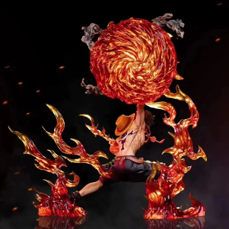 26 سنتيمتر قطعة واحدة أنيمي الشكل Portgas · D · Ace الكرتون عمل الطرفية اللعب أرقام Ace Mera Mera No Mi نموذج بولي كلوريد الفينيل GK الهدايا اللعب #6