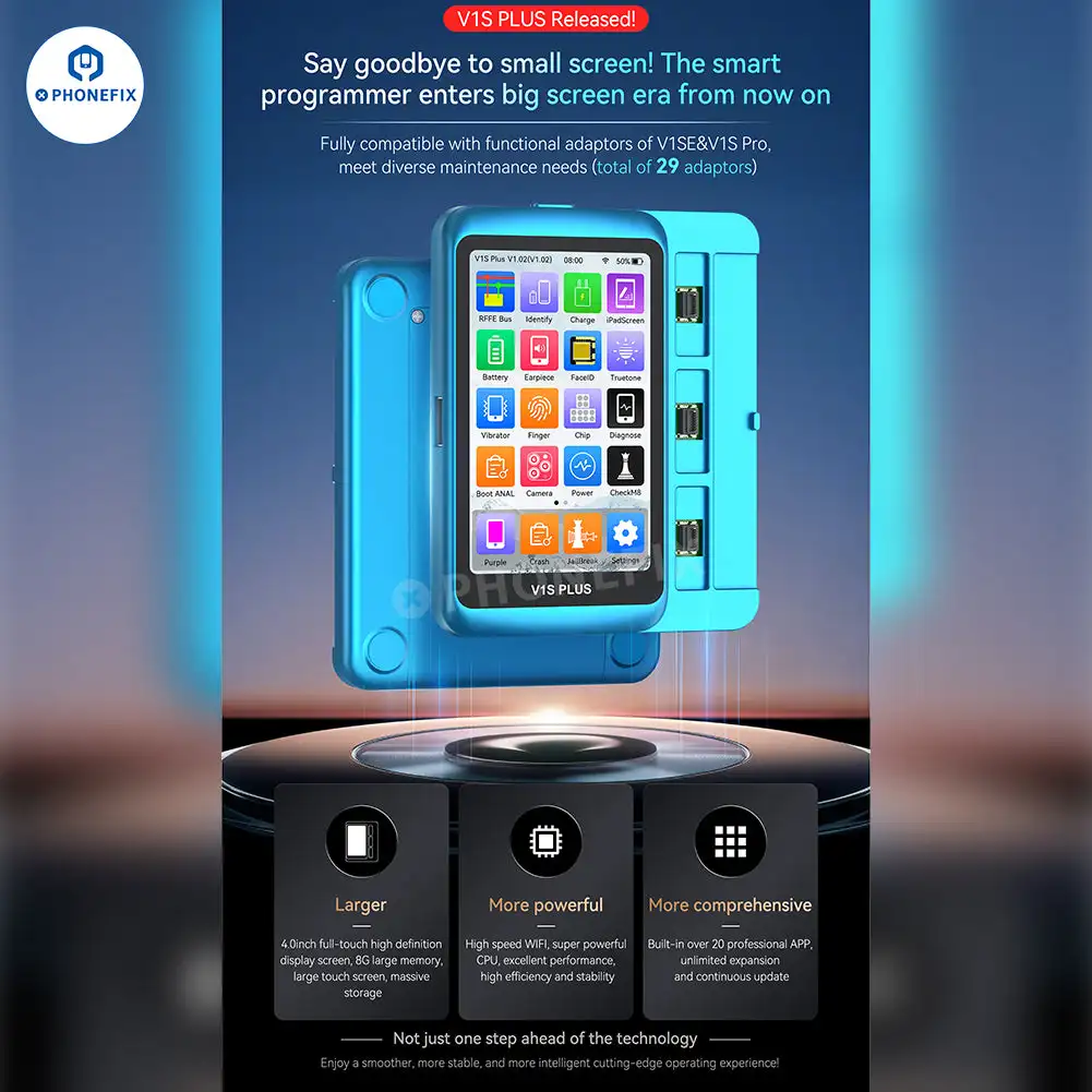 Intelligent Mobile Phone Repair Programmer JCID V1S Plus with Comprehensive Reading and Writing Adaptors for iPhone X-16 Pro Max