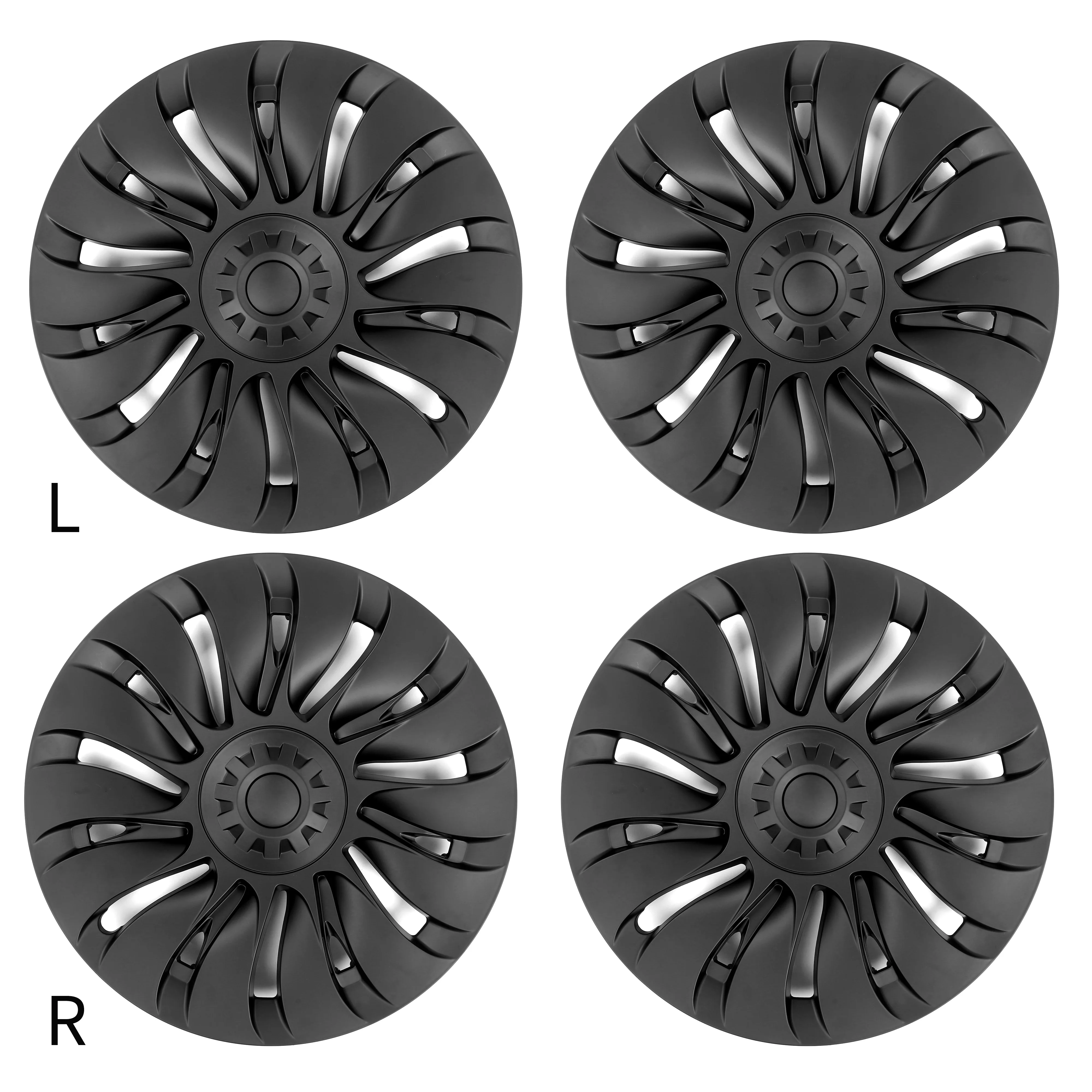 High-performance version of 19-inch car wheel hub decorative caps to increase mileage for model Y 2020-2023