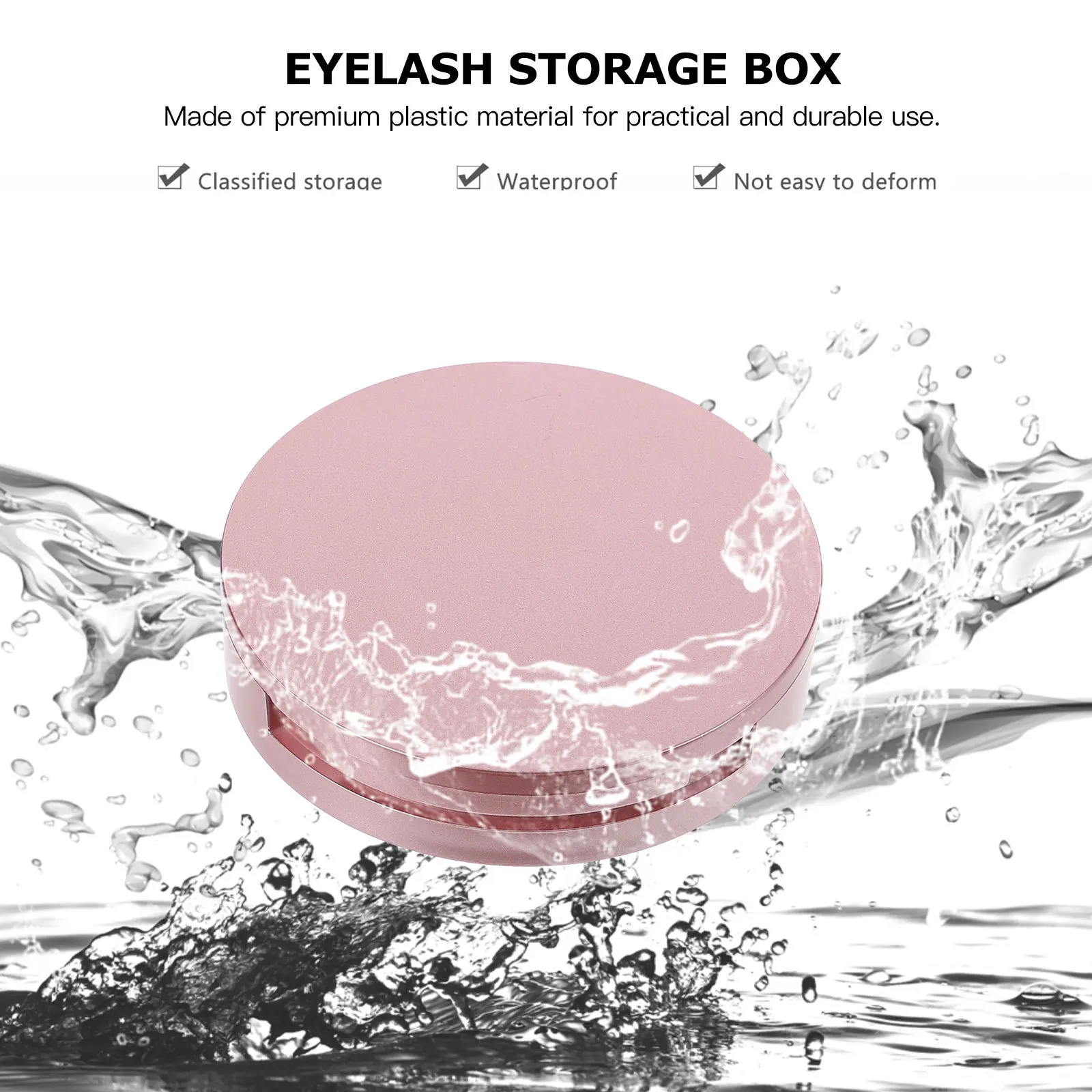 

6Sets Compact Eyelash Packaging Box Durable Empty Case for Professional and Personal Use Eyelash Box Empty Lash Case