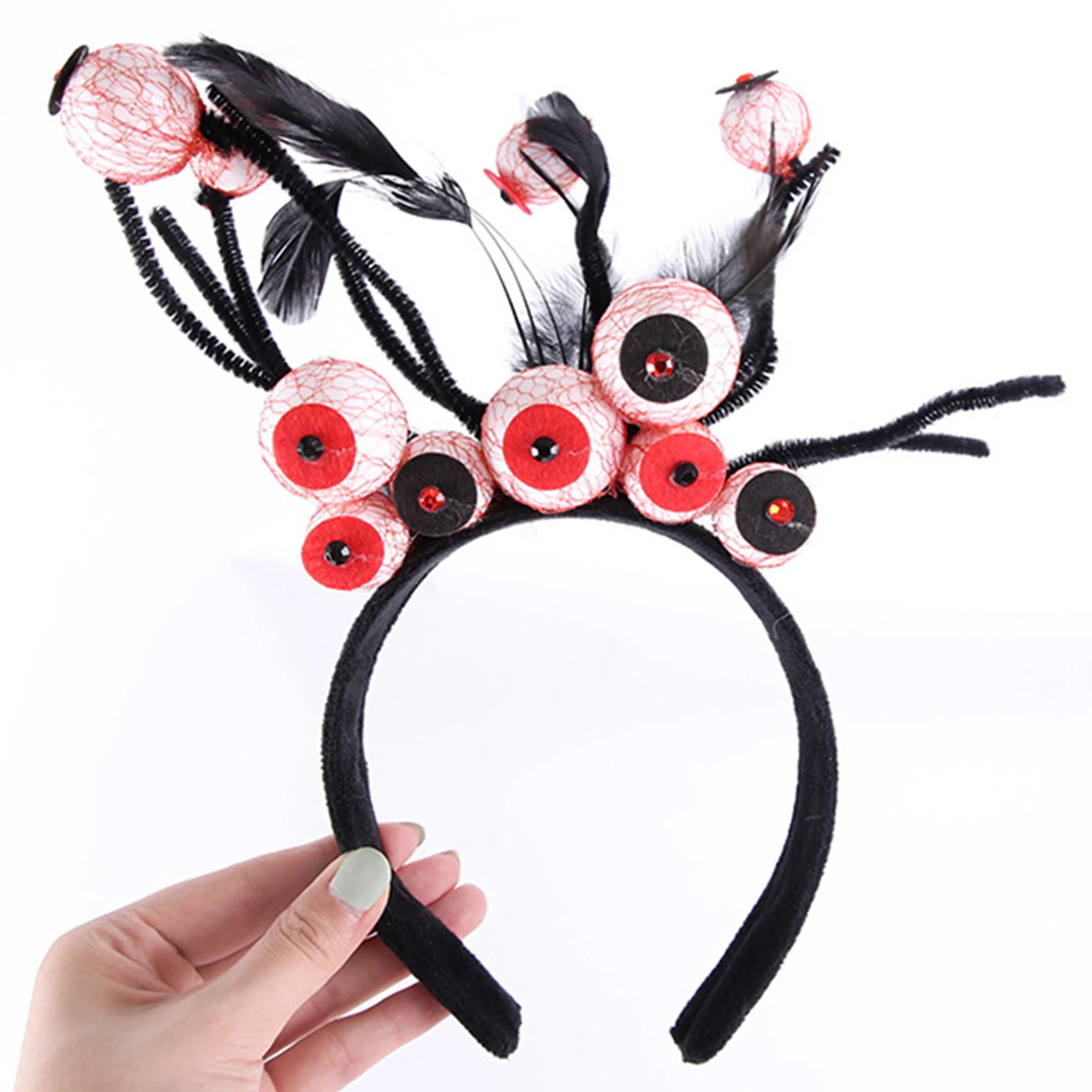 Children s Spider Web Hairband Creepy Skull Hair Clip Headwrap Costume Accessory for Toddlers Kids Halloween Party