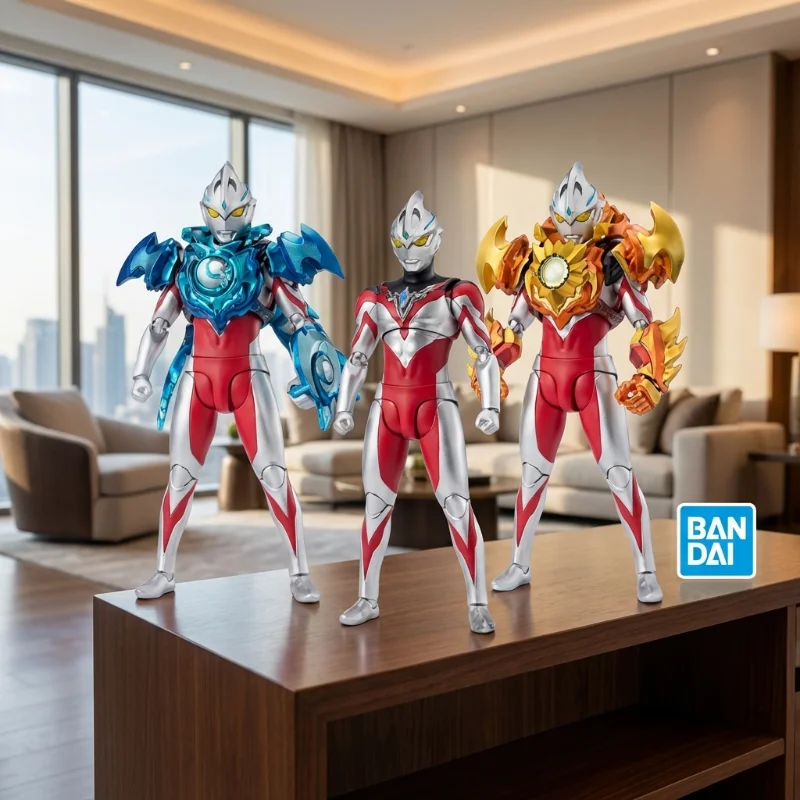 

Bandai SHF Ultraman Arc Initial Form Sun Moon Armor Pictorial Version Action Figure for Anime Fans Epic Display Collectible Toy