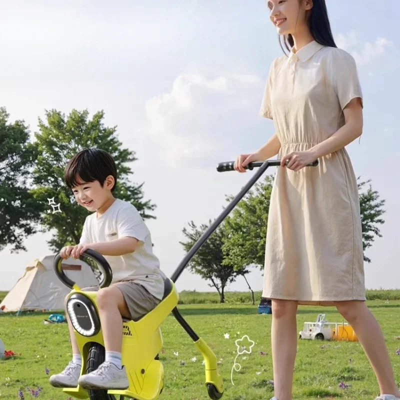 

Тележка для путешествий на открытом воздухе, одноколесный велосипед для родителей и детей с вспомогательным колесом, тележка для кемпинга, свет для пожилого возраста