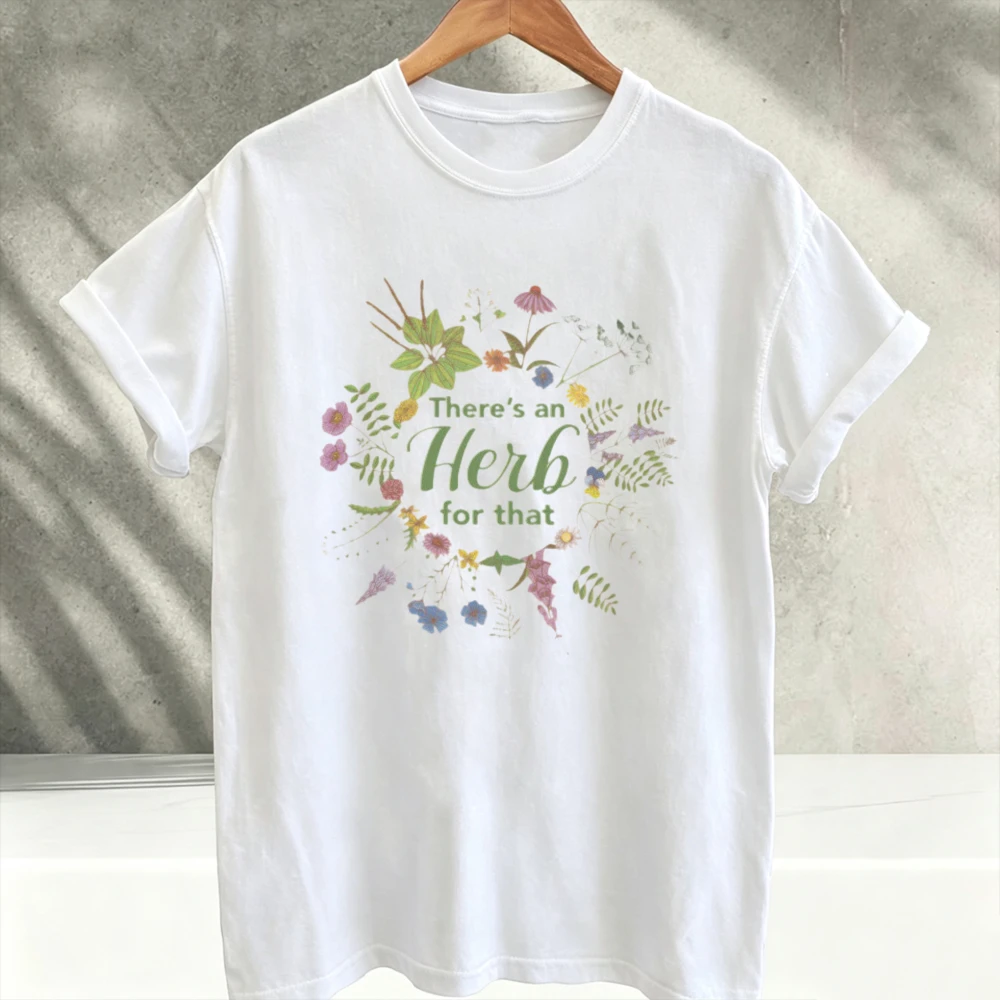 Herbalist Shirt There's an Herb for That T-Shirt Black Herbology Tee Herbalist Gift Naturopath Homeopath Naturalist Healers Gift