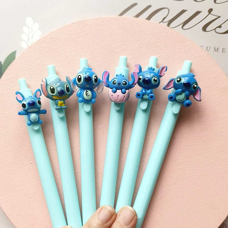 

10/20pcs Anime Disney Stitch Gel Pen Kawaii Student Writing Office Signature Rollerball Pen Wholesale School Supplies Stationery