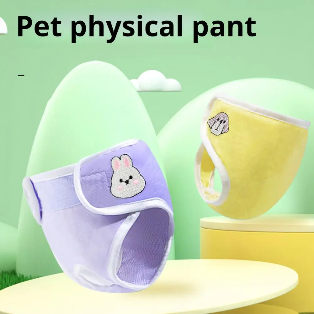 Dog Shorts Female Dogs Menstrual Pants  Physiological Shorts Breathable Cotton Cartoon Patterned Doggie Underwear Pet Products