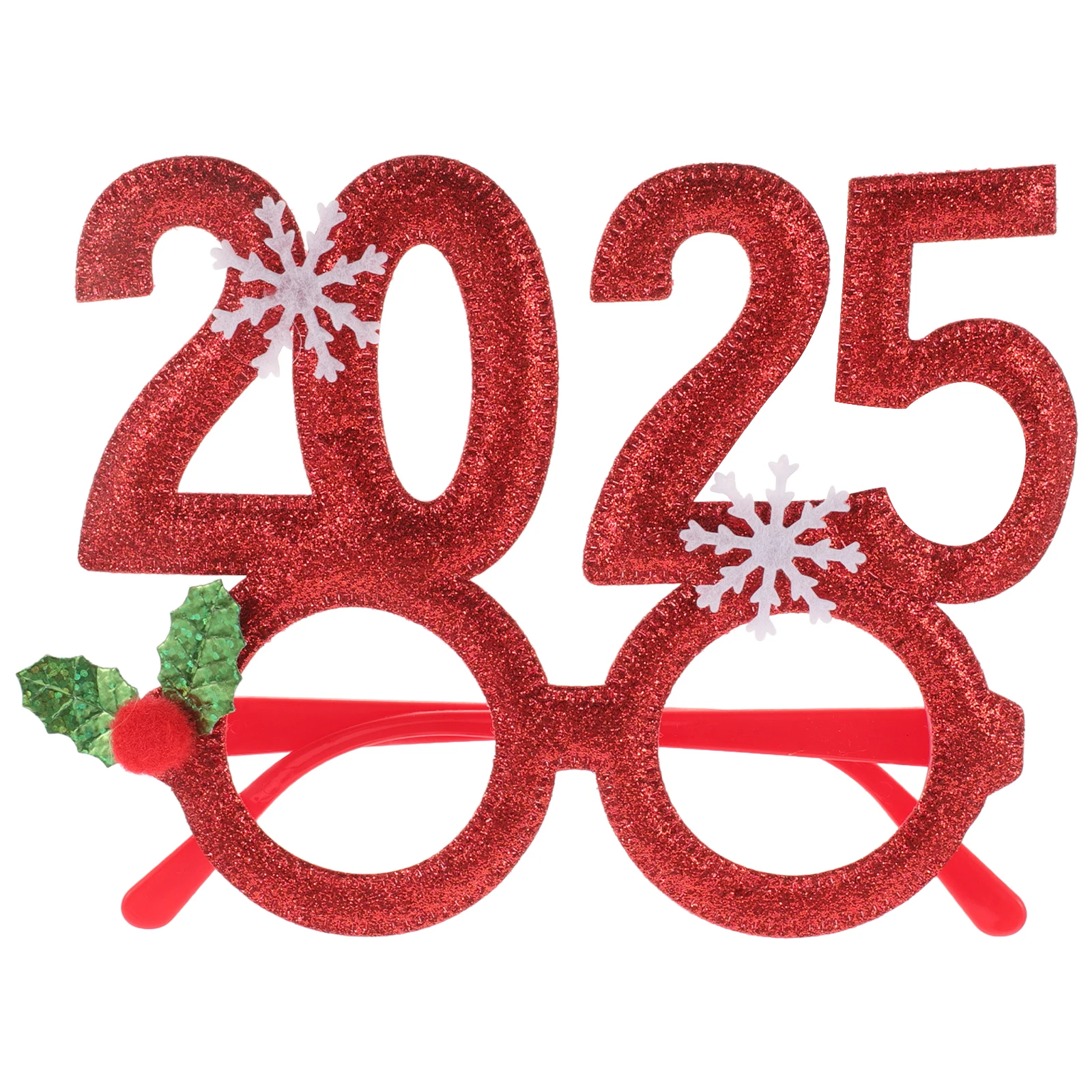

2025 Digital Christmas Frames Xmas Party Eyewear Photo Props Christmas Glasses Props Decor Festive Accessory Comfortable Fit