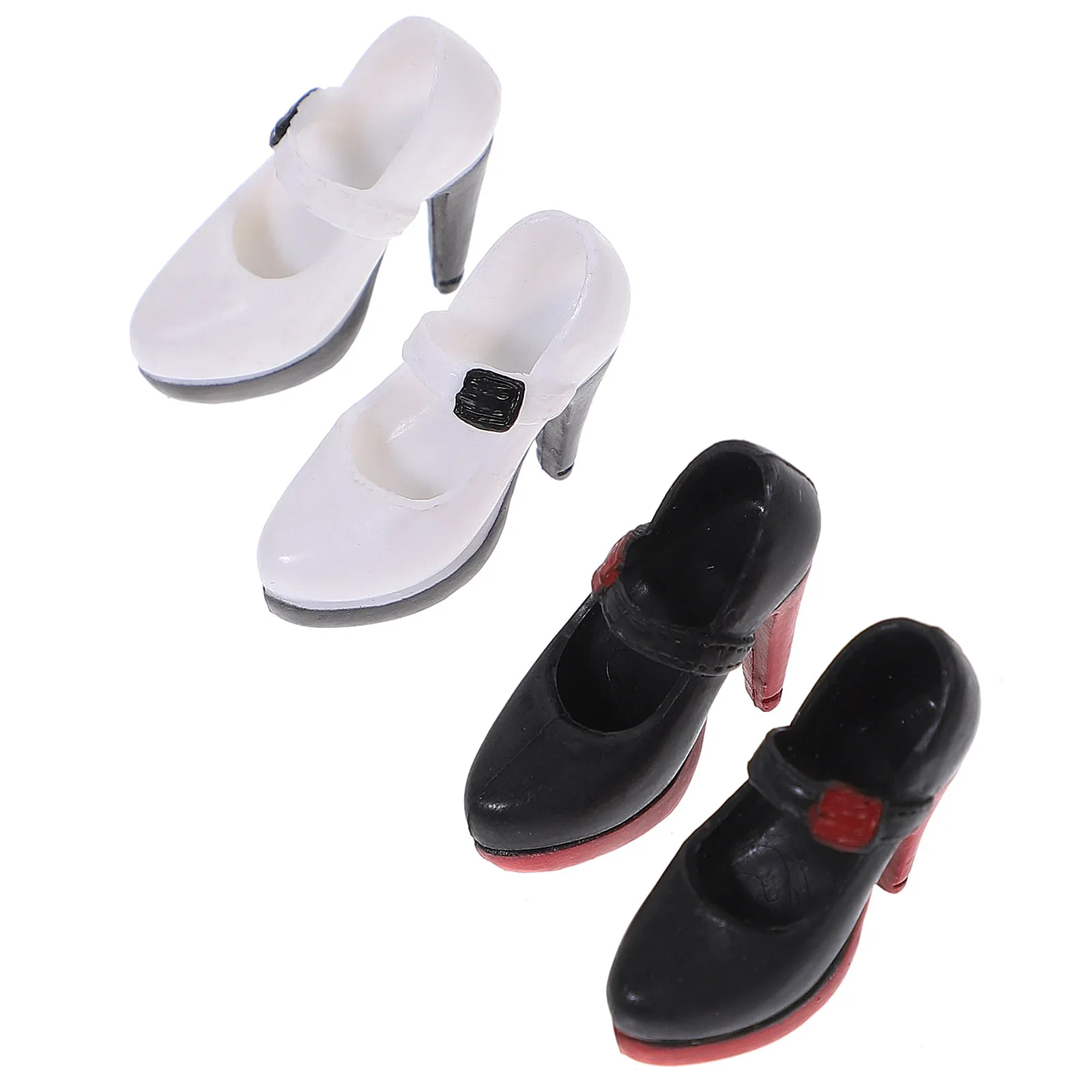 

2Pairs Tiny Miniature High Heel Shoes Small High Heels for Crafts Accessories Decorate Clothes Bags Kids Gift Shoes