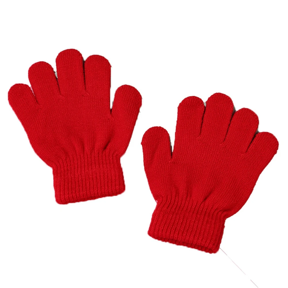 1pair Fashion Novelty Warm Stretch Elastic Knitted glove Fingerless Gloves Half Finger Warm Black handwear