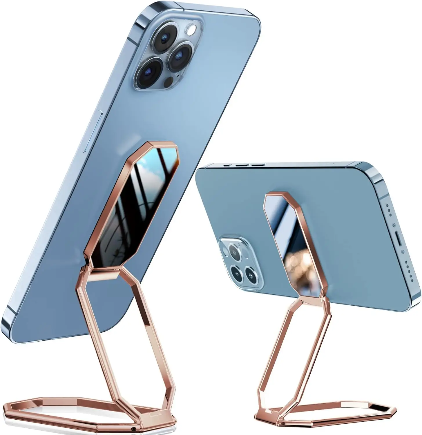 

Phone Kickstand Ring Holder, Magnetic Cell Phone Grips, Phone Stand for Desk, Adhesive Phone Holder for Hand, 360° Rotation Ring for Back of IPhone Case