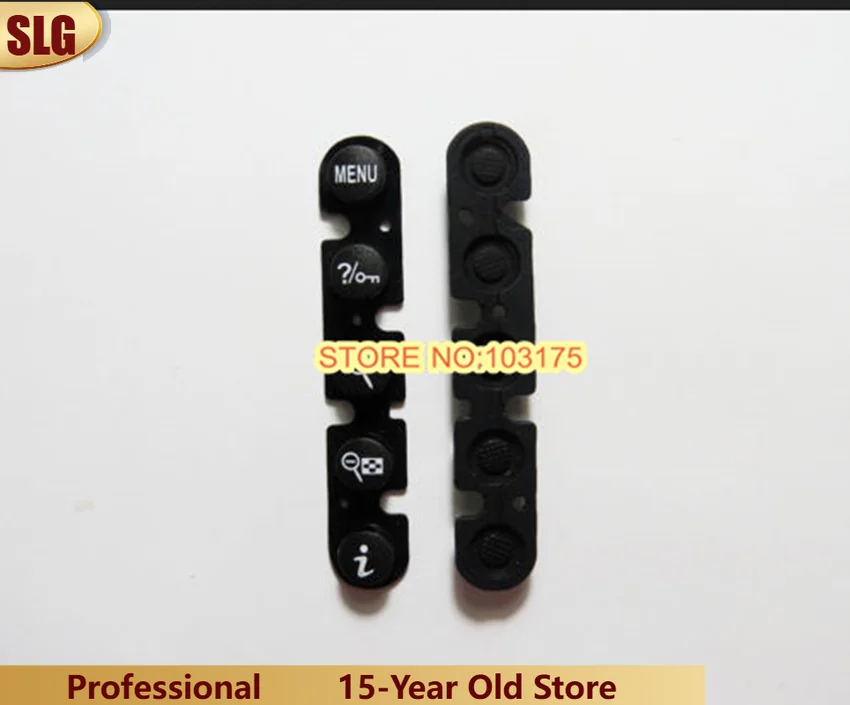 1 szt. Nowy przycisk MENU do część naprawcza zamiennej z gumy tylna część obudowy Nikon D750