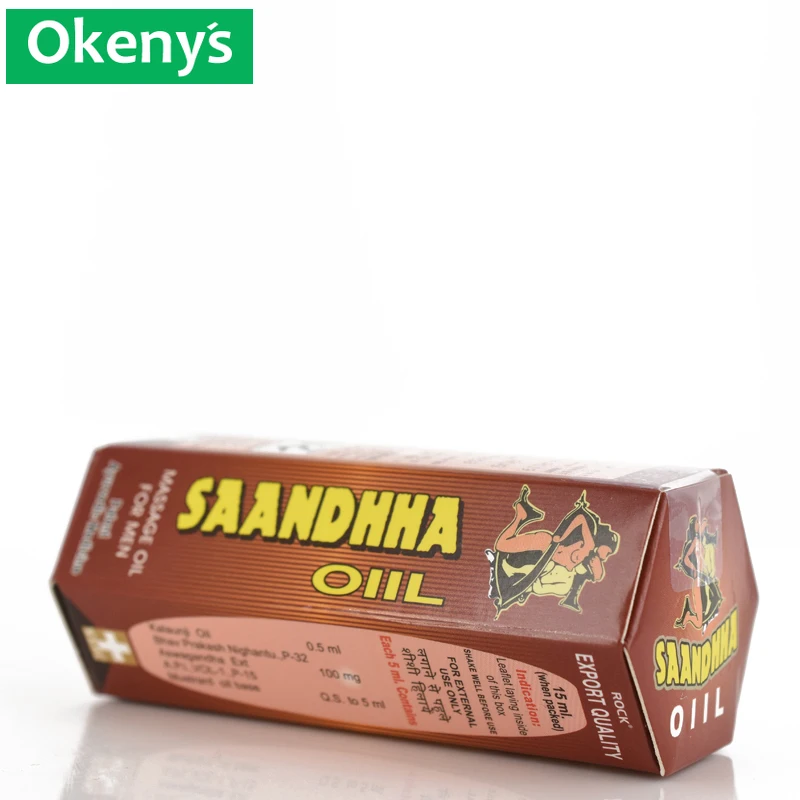 1Pc Saandhha Oil Indian God Lotion Men Enlarge Cock Cream Erection Spray Big Dick Enlargement Massage Gel Increase Growth 15ML