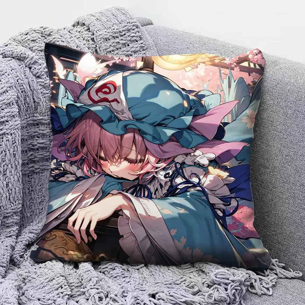 Yuyuko Saigyouji Touhou Project  Home Sofa Cushion Covers and Aecorative Custom Pillow Covers