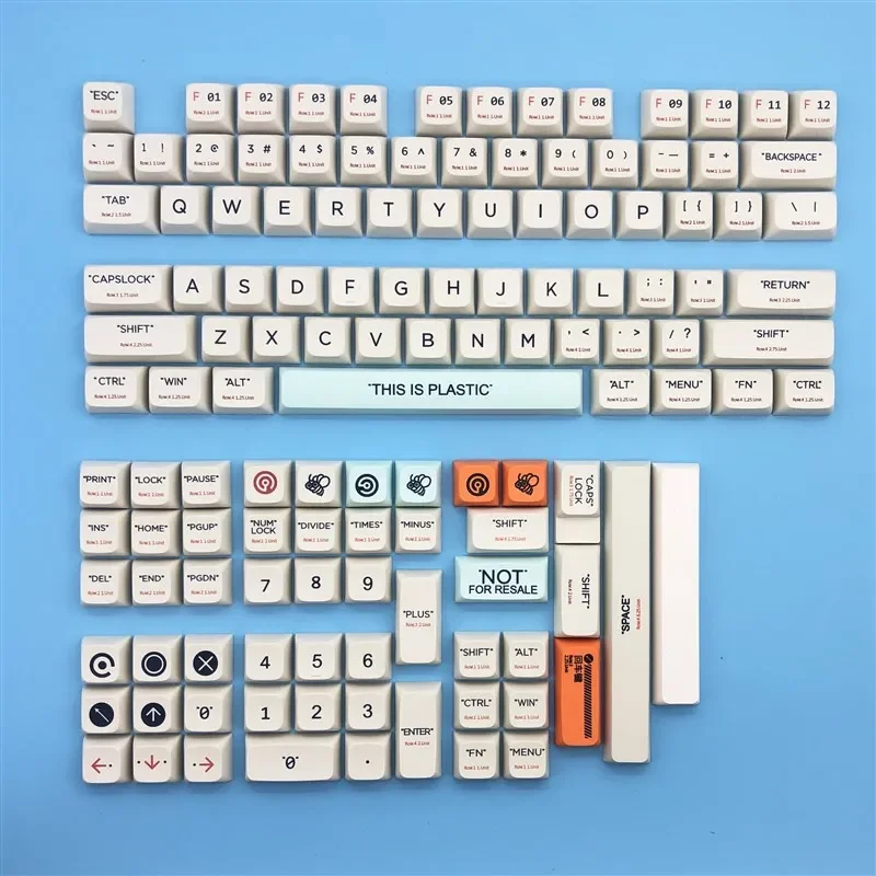 CIY68 plastic keyboard keycap XDA highly sublimated PBT material for 64/68/87/104/108 keys