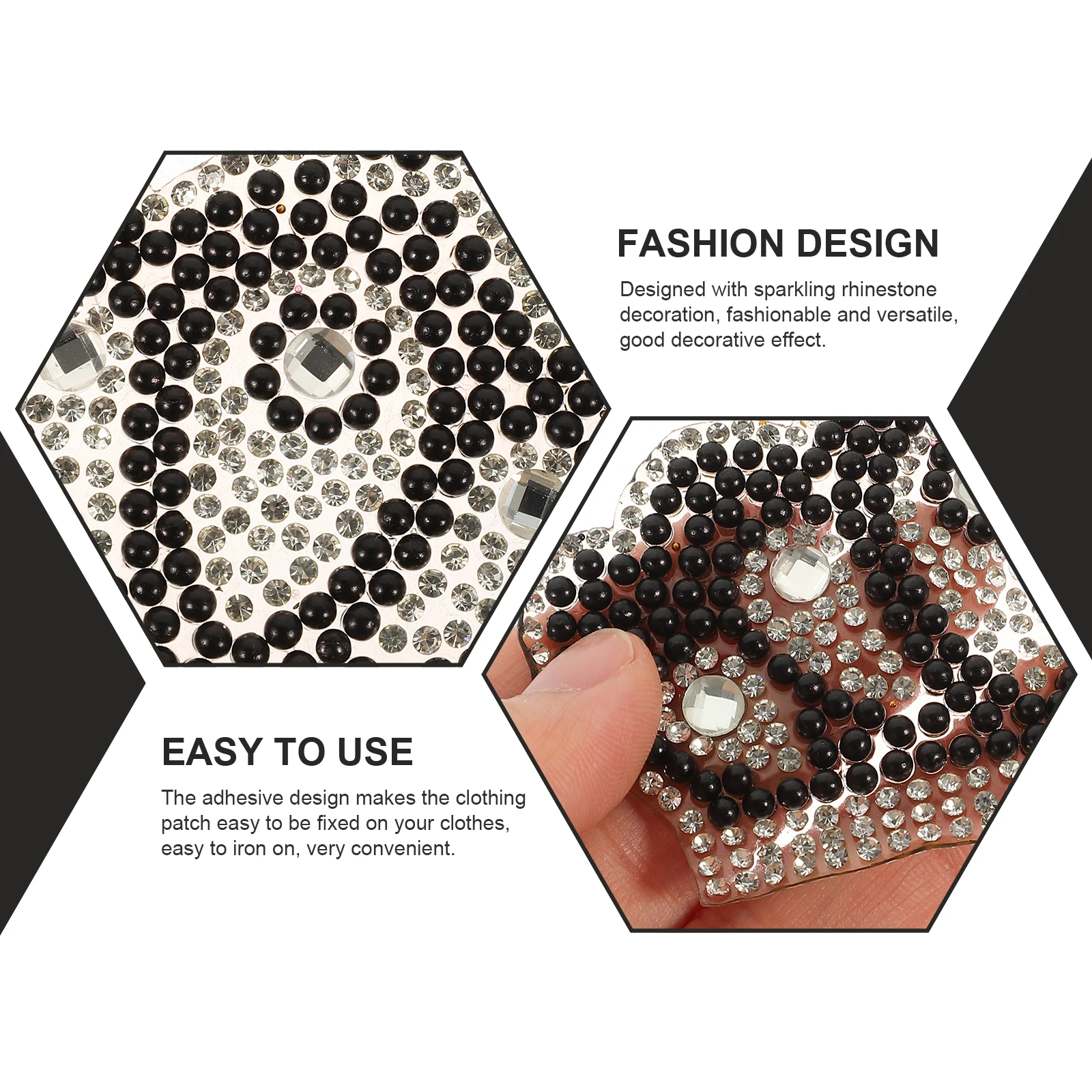

Crown Rhinestone Decoration Iron On Patch Diy Clothing Accessory Glitter Applique Hat Embellishment