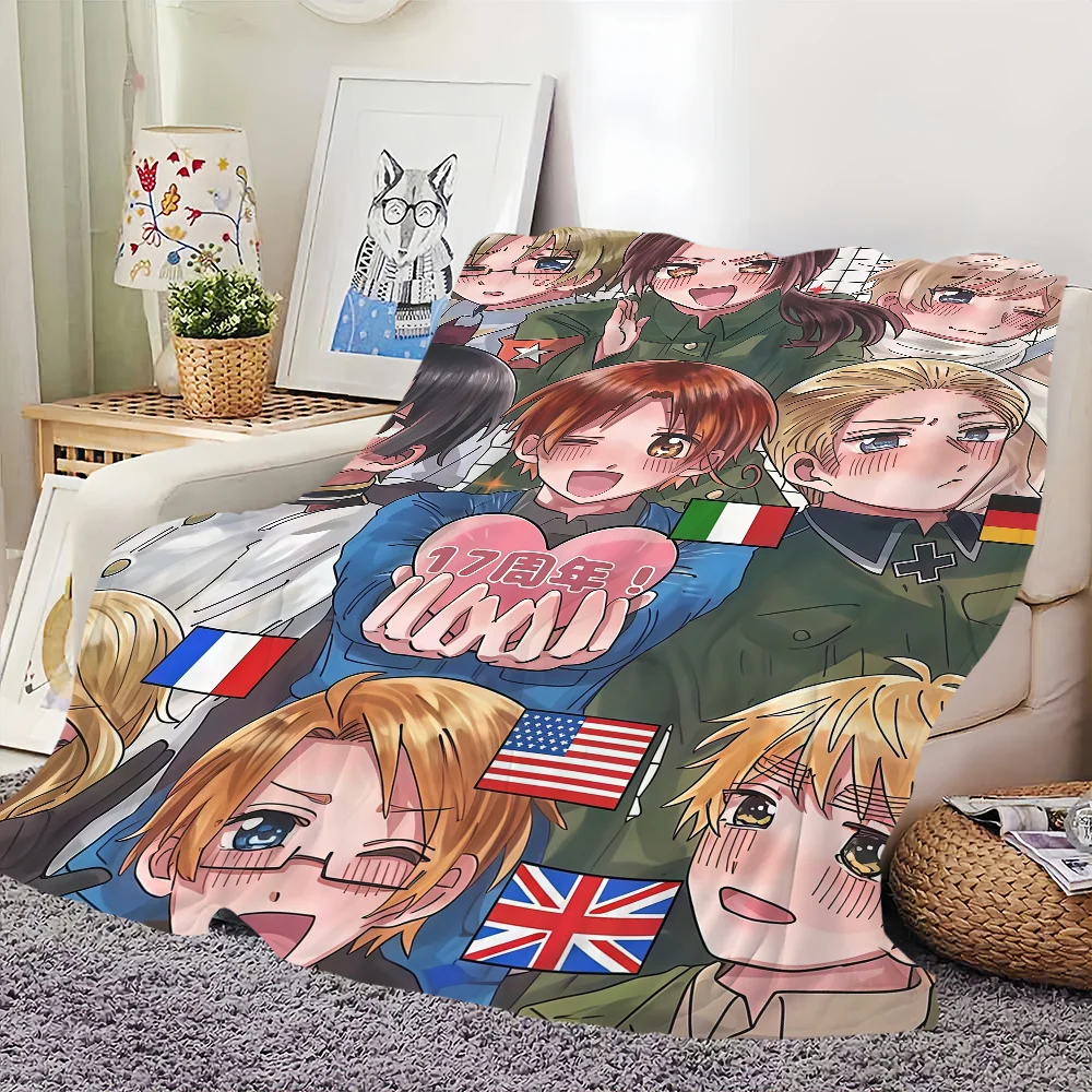 Blanket For Hetalia Soft Throw Blanket for World Picnic Bed Sofa Home Group Bedroom Cozy Warm Stars Comfortable