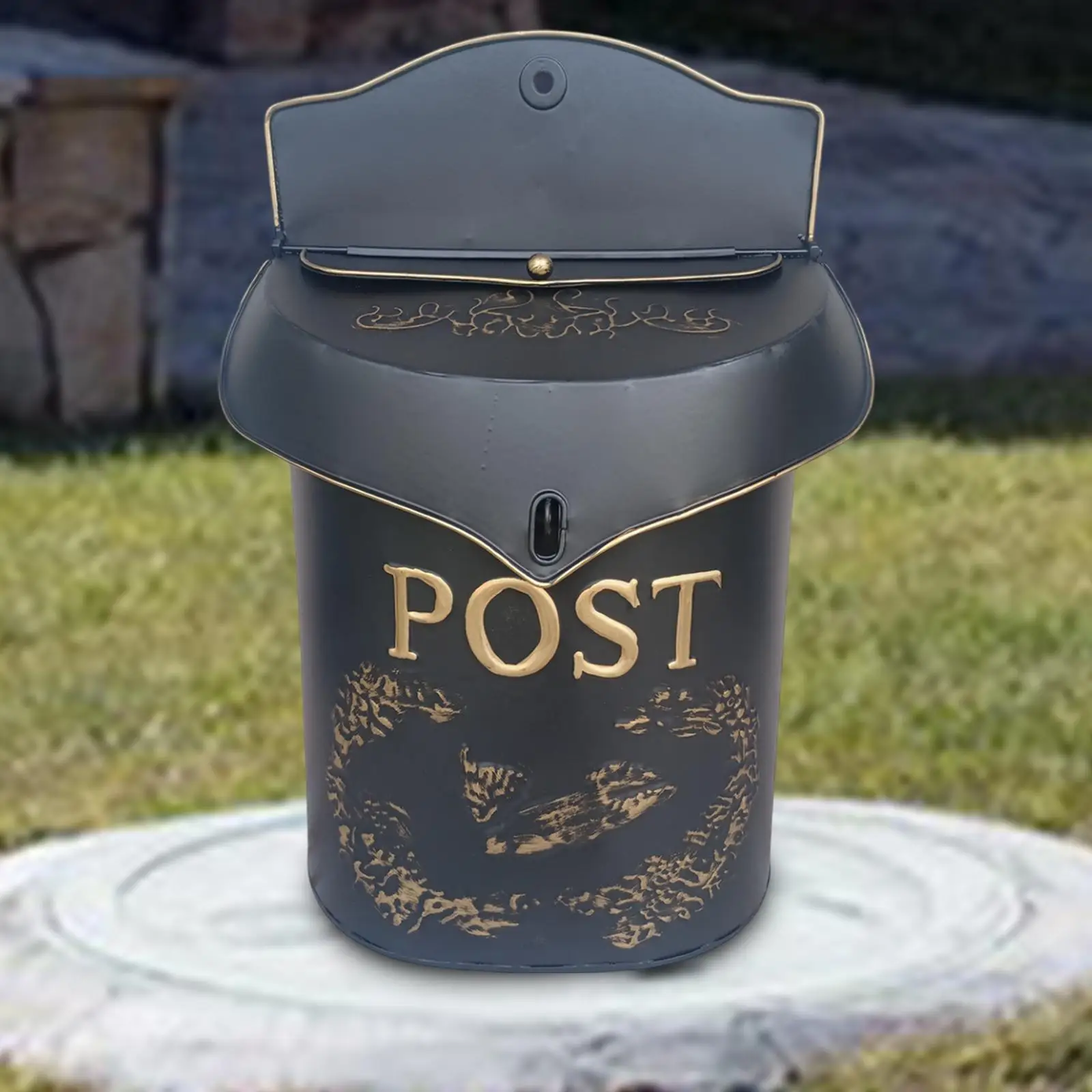 

Wall Mount Mailbox House Outside Front Door Office Gate Shabby Chic Mailbox