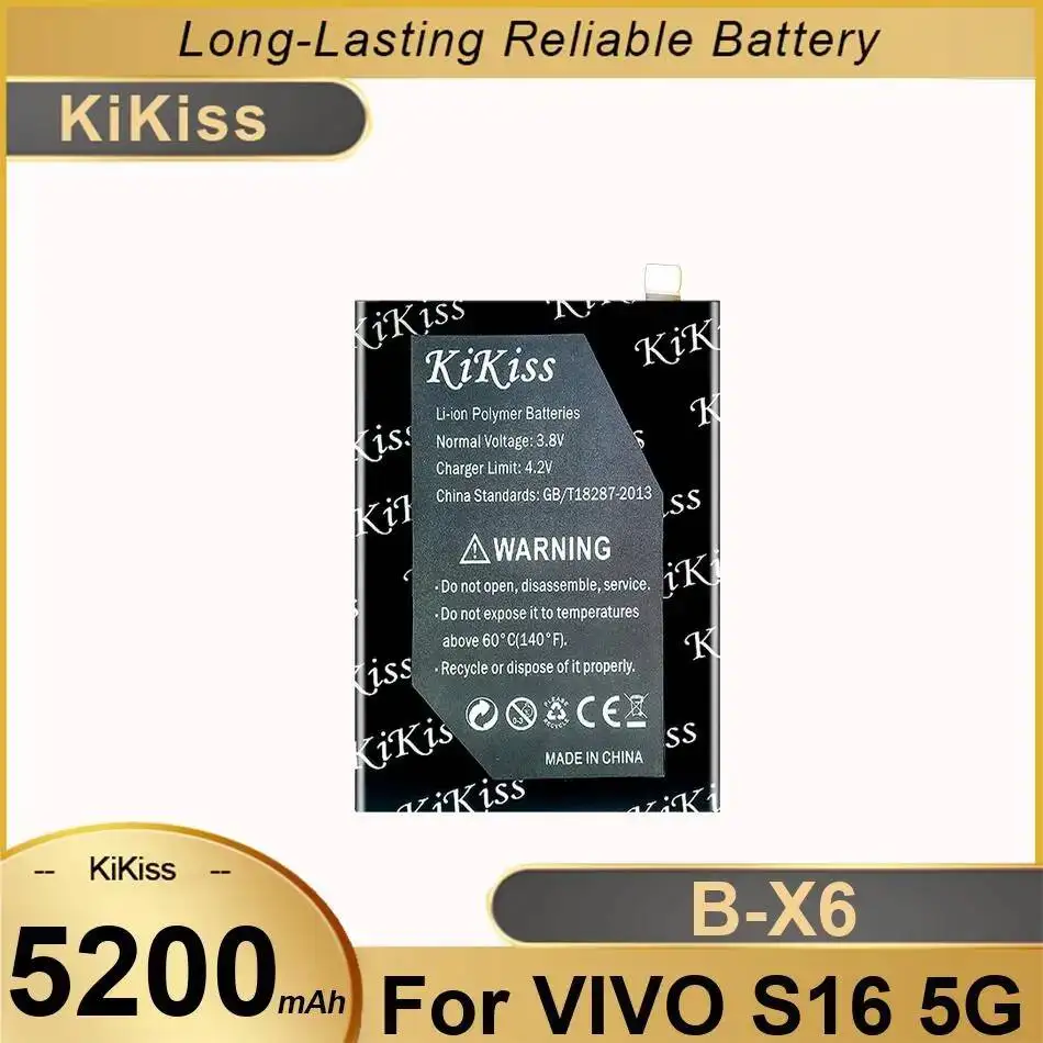 

For Vivo S16 5G Mobile Phone Battery Long-Lasting 5200Mah High Performance B-X6