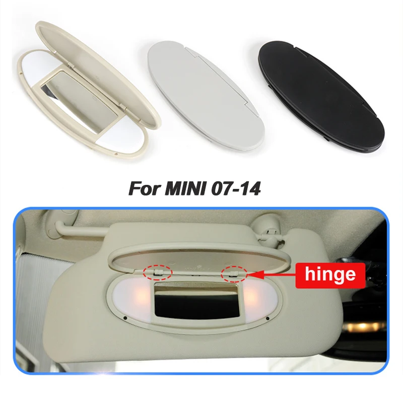 Car Sun Visor Sunshade Panel Housing Vanity Mirror Cover For MINI Cooper S One D JCW R55 R56 R57 R59 R60 Interior Accessories