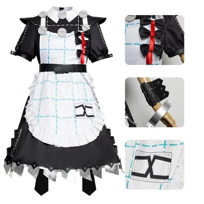 Zenless Zone ZeroCorin Wickes Cosplay Costumes Maid Clothing Cos Two-dimensional Suit Wig Game Cloth