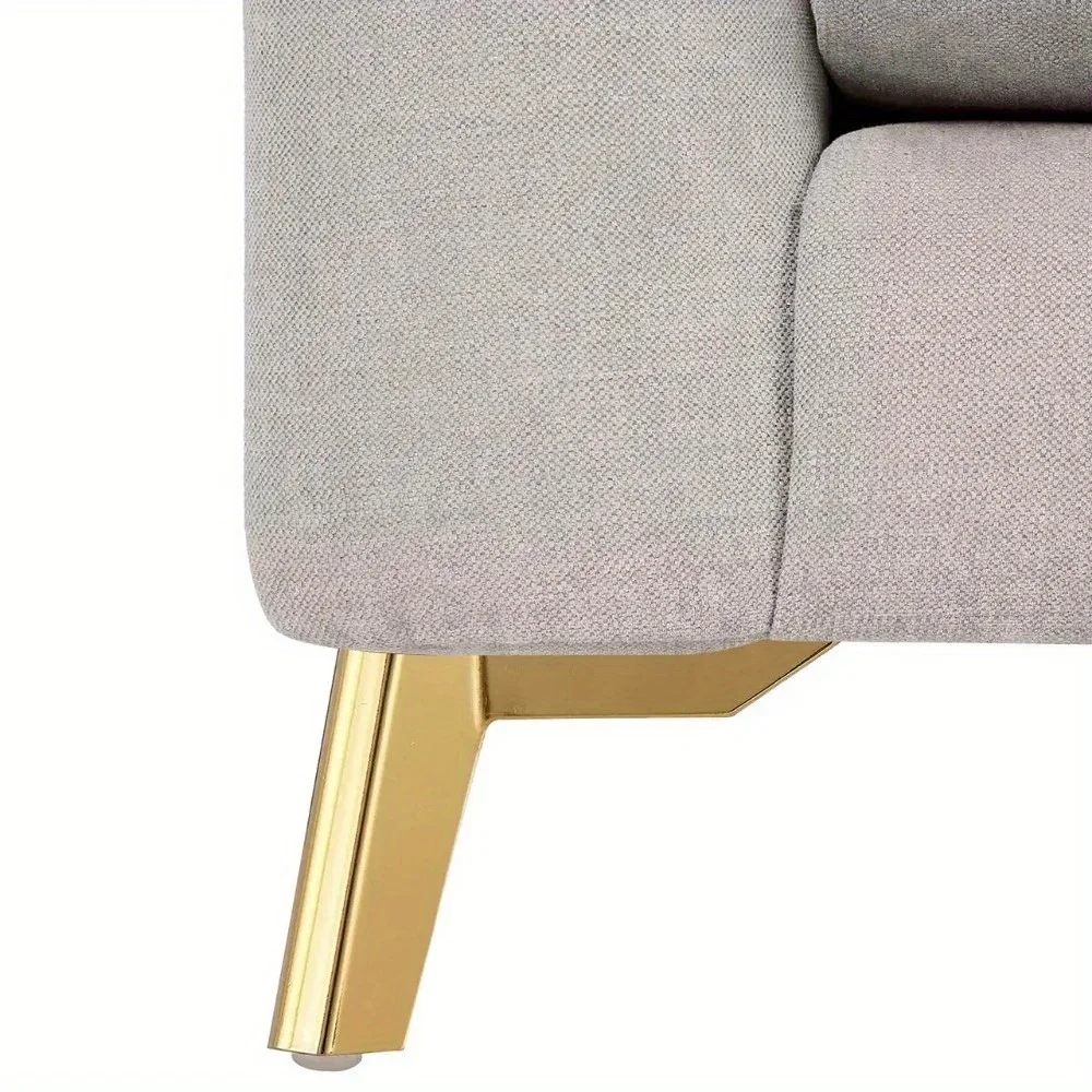 2/4pcs 10cm Sofa Legs Decoration Modern Office Hardware Iron Living Room Furniture Kitchen Golden Steel Cabinet Feet Sofa Legs