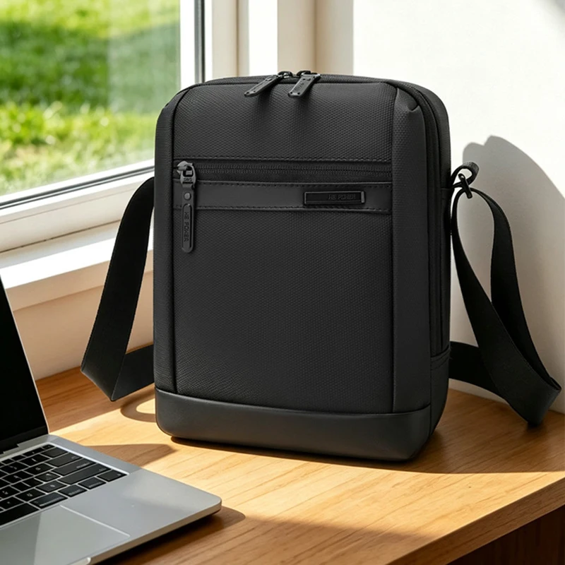 Men's new portable crossbody bag business oxford cloth crossbody bag waterproof vertical style shoulder bag casual crossbody bag