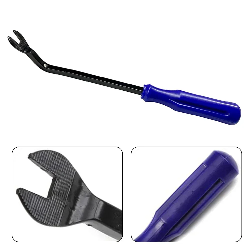 Auto Door Clip Panel Trim Removal Tool Door Trim Panel Fastener Puller Decor Removal Tool Pry Pliers Blue Handle Black Lever