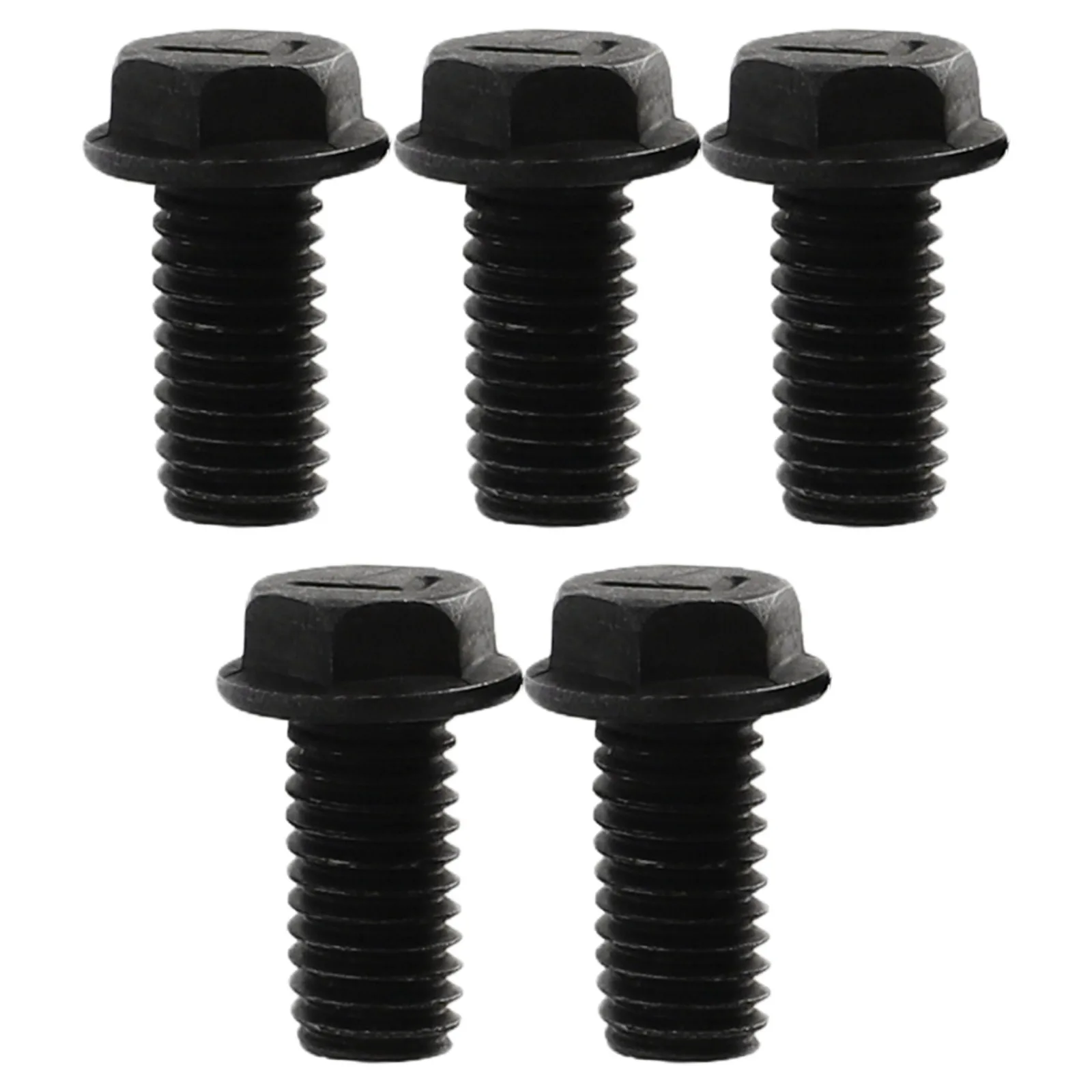 5pcs M8 x 18mm Left-Hand Thread Hex Flange Saw Blade Screws for Cutting Machines Compatible with Industrial Rotary Tools