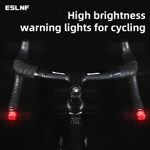 ESLNF-luz LED para manillar de bicicleta, señal de giro, manillar de ciclismo, enchufe final, indicador de advertencia de seguridad, accesorios de lámpara