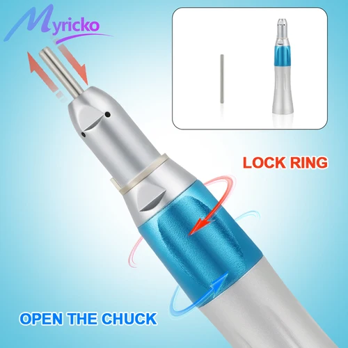 Imagen 2 del producto Kit de equipo Dental de baja velocidad, pieza de mano recta, Motor de aire externo de contraángulo, puntas de dentista de estilo clásico, modelo de enseñanza