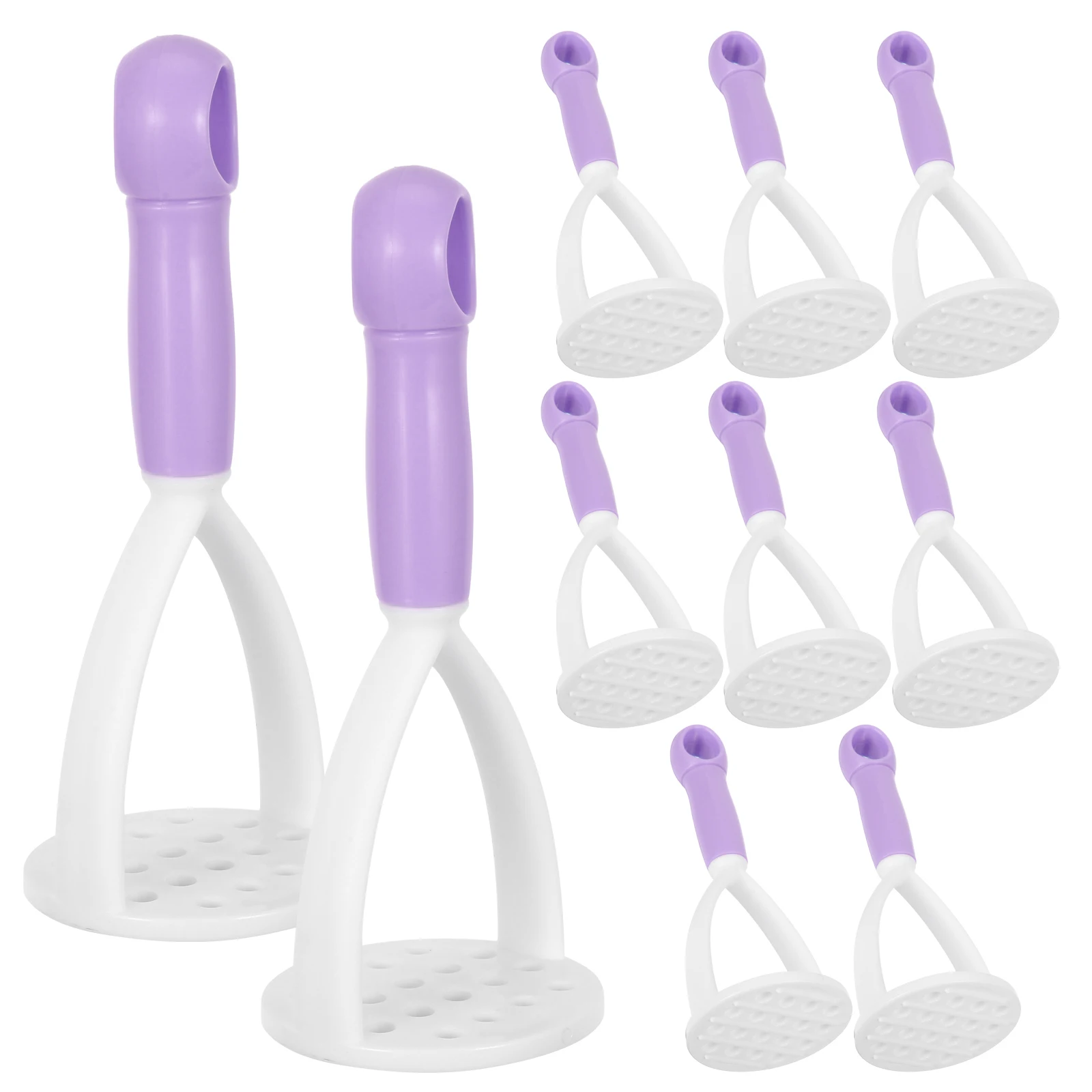 

10pcs Potato Masher Tool Compact Handheld Food Smasher For Mashed Potatoes Avocado Baby Food Ergonomic Vegetable Masher