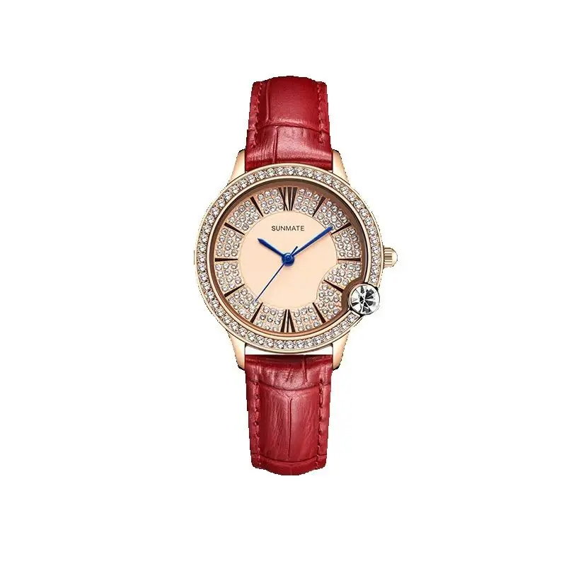 SUNMATE Brand Watches, Elegant and Romantic Women's Watches, Diamond-encrusted Starry Sky Watches, And Minimalist Goddess Watche