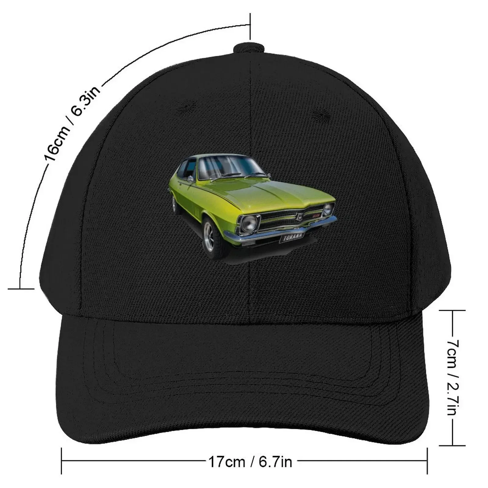 Illustrated Holden LC GTR Torana - Lime Green Baseball Cap Icon Hat Man For The Sun Girl'S Hats Men's