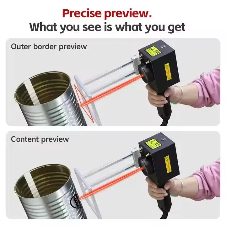 متعددة الوظائف 20 واط/30 واط/50 واط/100 واط المحمولة آلة وسم الألياف بالليزر سطح المكتب يده آلة التعليم بالليزر