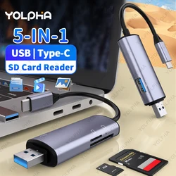 5 In 1 Multifunction Usb 3.0 Card Reader U Disk Type C/Micro SD/Tf/Sd Flash Drive Memory Card Reading Adapter Phone Accessories