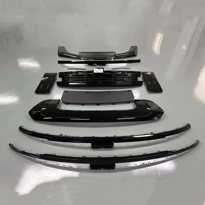 Full Set 2022 Style Gloss Black Body Kit Front Rear Diffuser Grille Side Vent Cover Trim Strip for  Range Rover