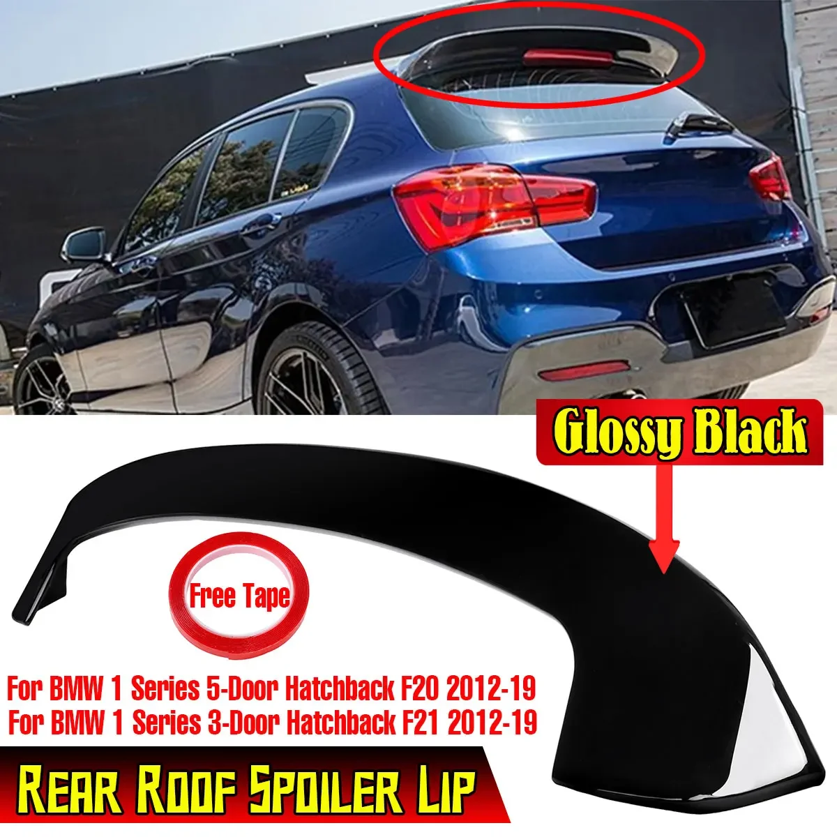 

F20 Car Rear Roof Spoiler Wing Lip Extension For BMW 1 Series F20 F21 3/5Dr Hatchback 2012-2019 Rear Trunk Spoiler Boot Wing Lip