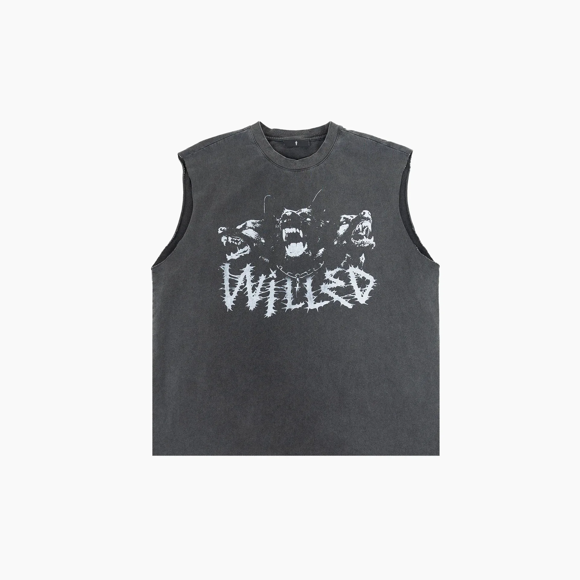 Summer New American Tank Top Men's Instagram Trendy 230g Cotton Sleeveless Shoulder Training And Fitness Top